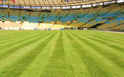 instalação grama Maracanã