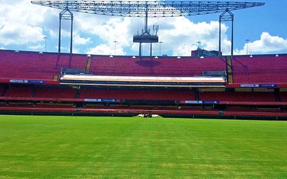 Reforma Estádio do Morumbi com grama Itograss