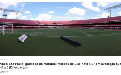 Gramado do Morumbi possui a melhor grama