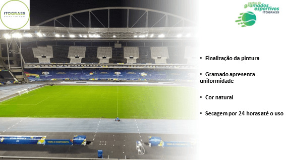 corante em arena esportiva